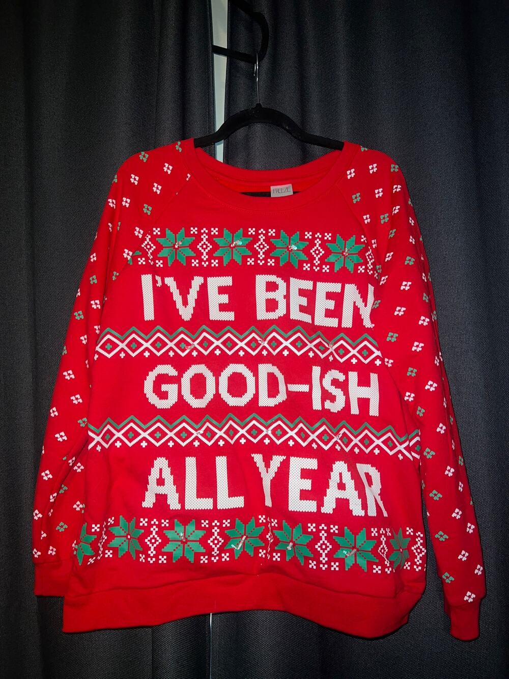 Ugly Christmas Sweater Xmas Sweatshirt Crewneck Size XL